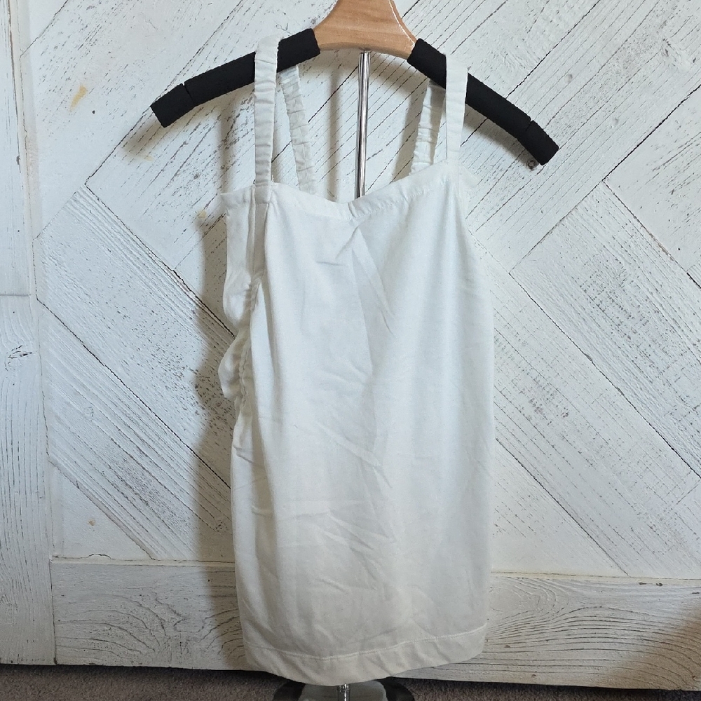 White Sleeveless Top
